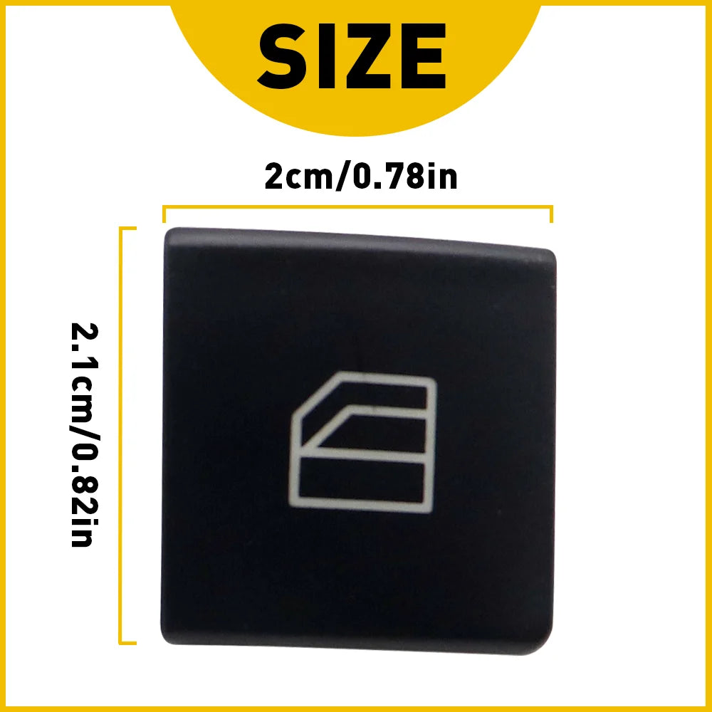 4Pcs Car Power Window Switch Button Cover Cap Black For Mercedes-Benz C-Klasse W204 S204 W212 A207  A-Klasse W176 W246 C117 X166